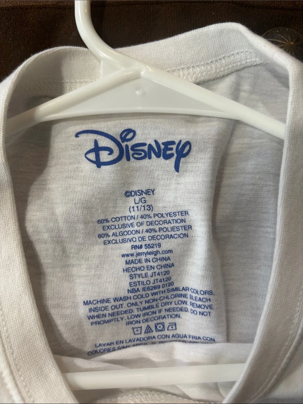 Disney White Minnie Mouse Sketch Tee girls size L